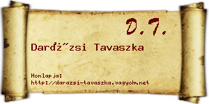 Darázsi Tavaszka névjegykártya